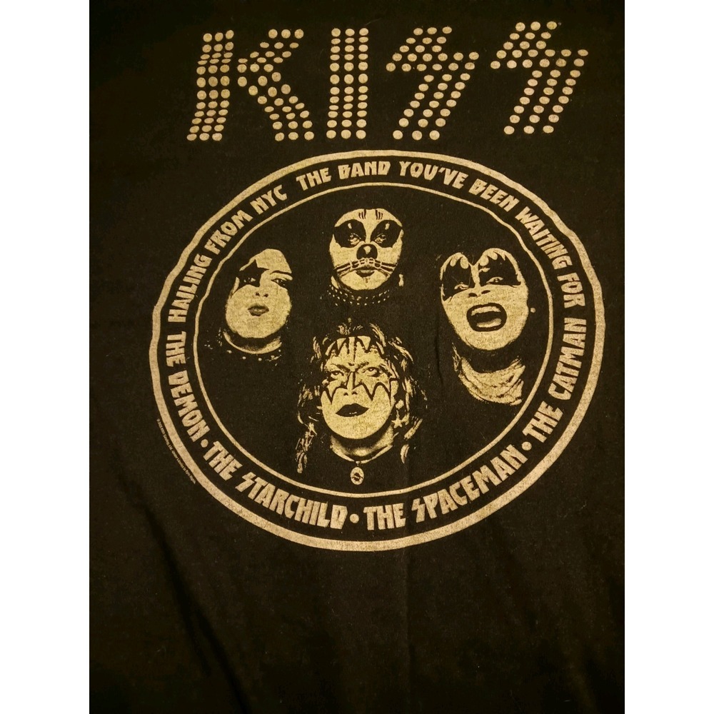 KISS Live Hailing From NYC Black T-shirt Size XL